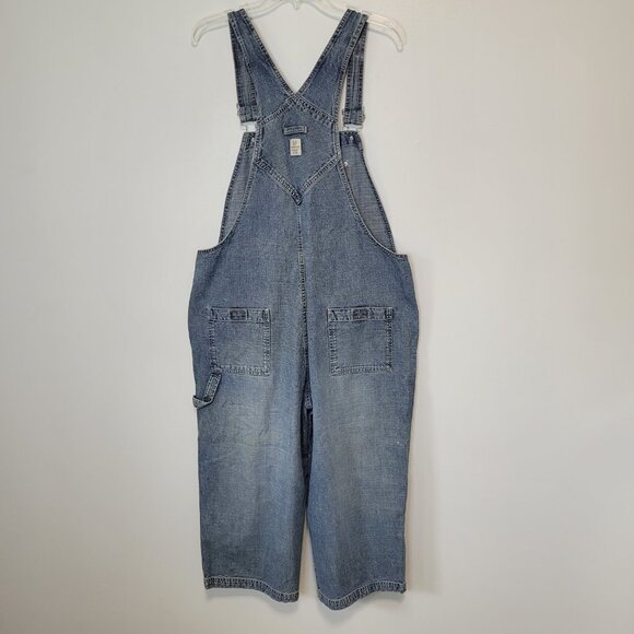 Gap Industrial Wide Leg Denim Overalls Size L - Picture 10 of 14